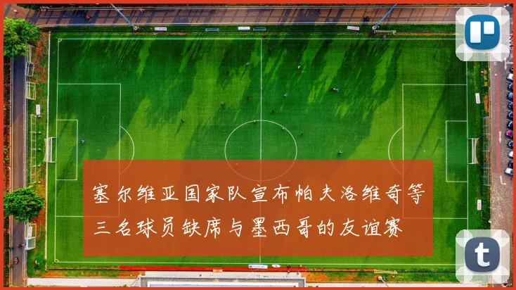 塞尔维亚国家队宣布帕夫洛维奇等三名球员缺席与墨西哥的友谊赛